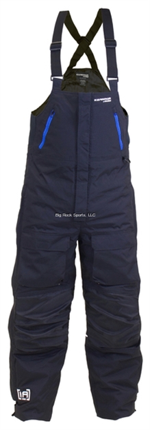 Picture of Clam Rise Float Bib Black/Blue Zips - Med