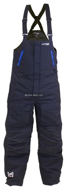 Picture of Clam Rise Float Bib Black/Blue Zips - XL