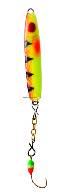Picture of Clam Speed Spoon, 1/8 Oz, Size 8S, Glow Chartreuse Tiger