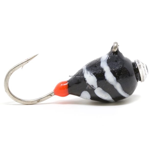 Picture of Clam Swirl Drop, Size 12, 1/16Oz, Black/White Swirl