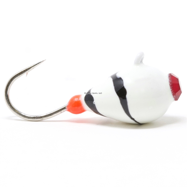 Picture of Clam Swirl Drop, Size 12, 1/16Oz, White/Black Swirl