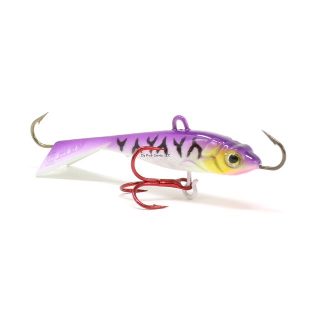Picture of Clam Tikka Mino, 1/8 Oz, Size 14, Glow Purple Tiger