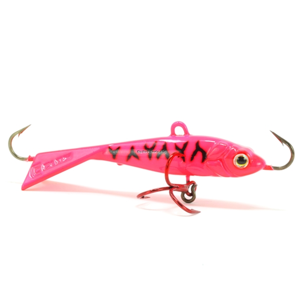 Picture of Clam Tikka Mino, 5/8 Oz, Size 8, Glow Red Tiger