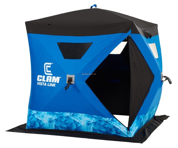 Picture of Clam Vista Link Pop-Up Shelter, 72" X 72" Hub, 2-3 Person, Carry Bag