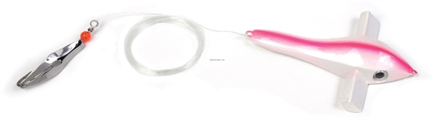 Picture of Clarkspoon Bird Rig - White Bird, #00 Silver Clarkspoon, 2/0 Hook, 2" Blade,