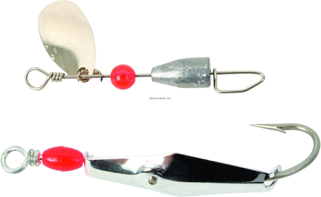 Picture of Clarkspoon Clark Caster - Chrome - 1/8 OZ W/#00 Silver Clarkspoon, 2/0 Hook, 2" Blade,