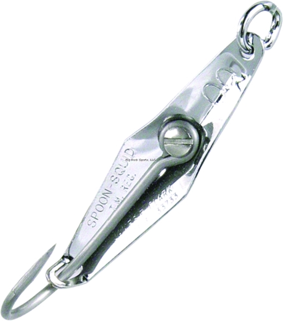 Picture of Clarkspoon Size 00 Spoon Squid, 2/0 Hook, 2" Blade, - Chrome