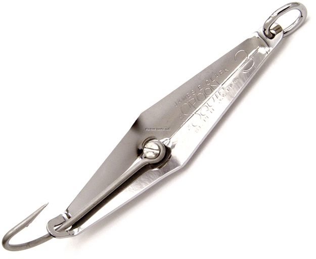 Picture of Clarkspoon Size 2 Spoon Squid, 6/0 Hook, 3.5" Blade, - Chrome