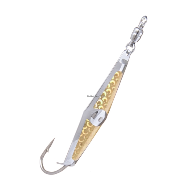 Picture of Clarkspoon Spoon Squid #0 Silver/Gold Flash With SZ 2 Ball Bearing Swivel
