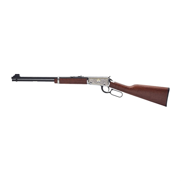 Picture of  Henry H00125 Classic 25Th Anniversary 22 Short, 22 Long, 22 LR 15Lr/17L/21Short 18.50" Blued Barrel, Nickel-Plated Rec, Semi-Fancy American Walnut Stock