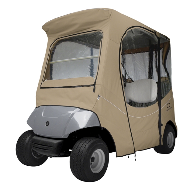 Picture of Classic Fairway Fadesafe Yamaha Golf Cart Enclosure-Khaki