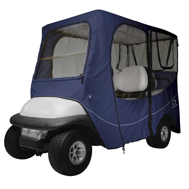 Picture of Classic Fairway Golf Cart Deluxe Enclosure Long Roof - Navy