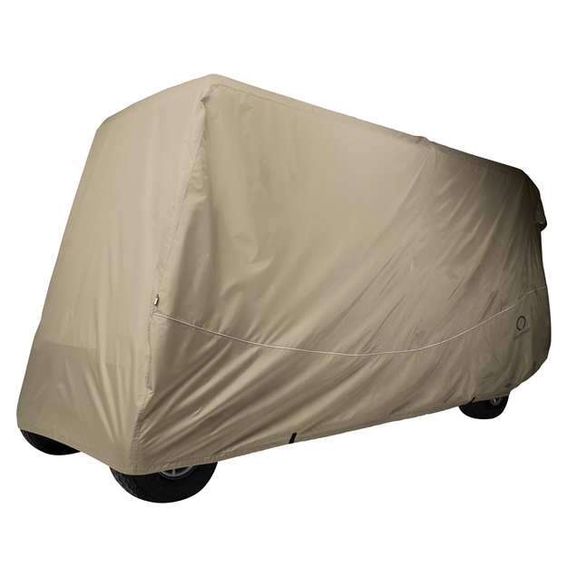 Picture of Classic Fairway Golf Cart Quick-Fit Cover X-Long Roof Khaki