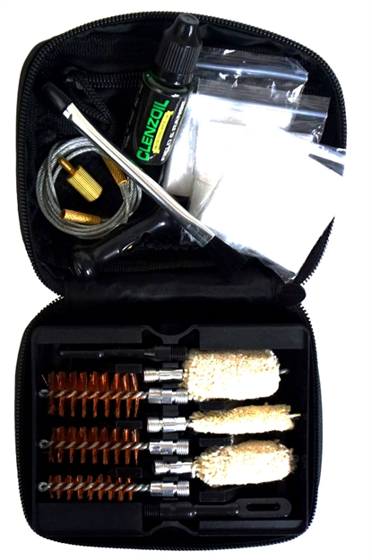 Picture of Clenzoil 2465 Field & Range Cleaning Kit Multi-Gauge Shotgun/12 Pieces Black 2304 893791002465
