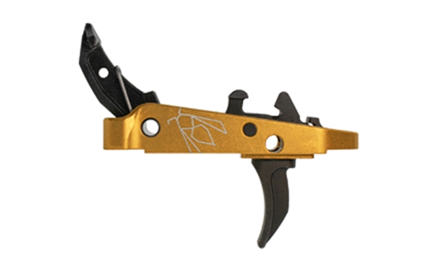 Picture of  Cmc Triggers 47507 Drop-In Yella Jacket Combat Trigger Group 2.0 Single-Stage Curve With 3.50 Lbs Draw Weight, Black W/ Yellow Housing