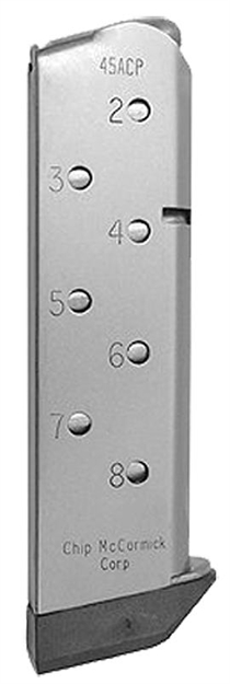 Picture of Cmc Products Mmg45fs8p Match Grade  8Rd 45 Acp Fits 1911 Government Stainless/Black M-MG-45FS8-P