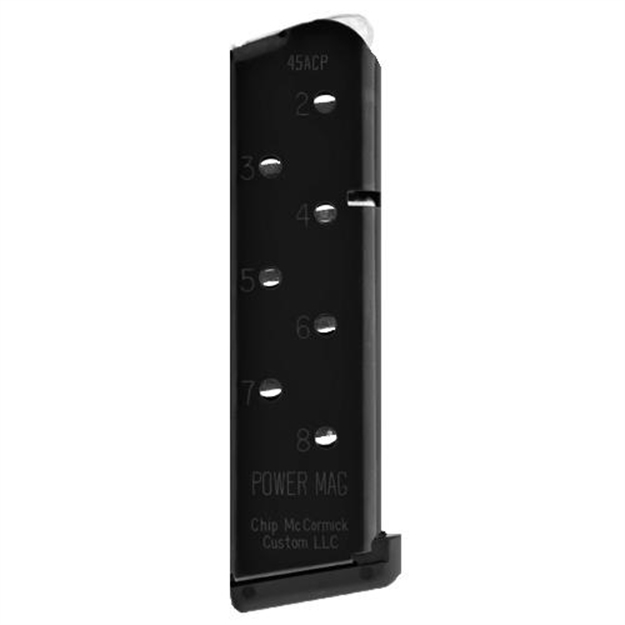 Picture of  Cmc Products 16150C Power Mag  10Rd 45 Acp Fits 1911 Government Black Stainless Steel 738435030957