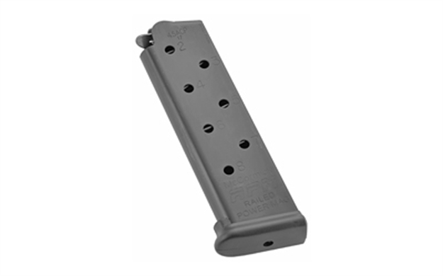 Picture of Cmc Products Mrpm45fs8b Power Mag Railed 8Rd 45 Acp Fits 1911 Government Black Stainless Steel 17230