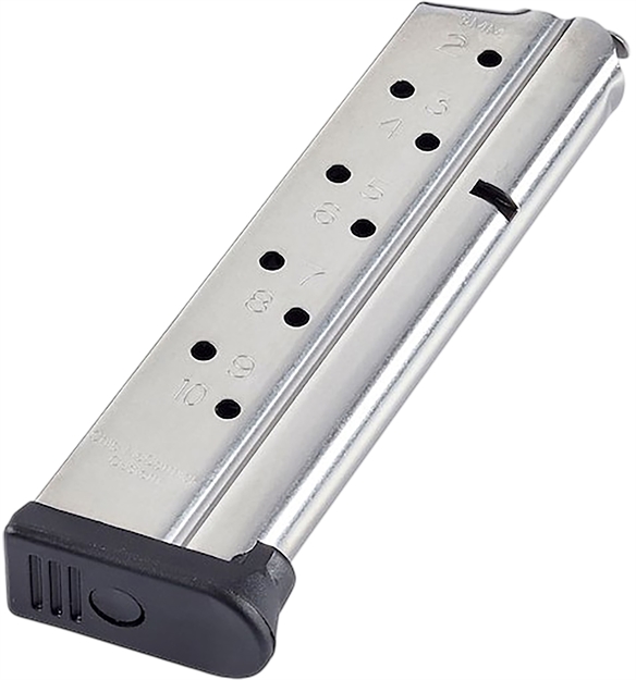 Picture of Cmc Products Mrp9fs10 Range Pro  10Rd 9Mm Fits 1911 Full Size Stainless/Black Fluoropolymer M-RP-9FS10 790072997659