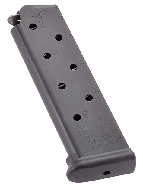 Picture of Cmc Products Mrpm45fs8b Power Mag Railed 8Rd 45 Acp Fits 1911 Government Black Stainless Steel 17230 750958734716