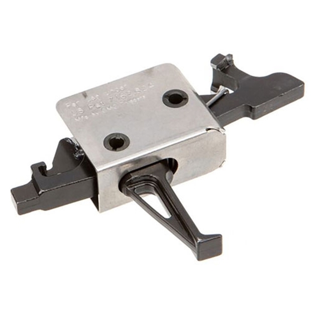 Picture of  Cmc Triggers 92504 Drop-In  Two-Stage Flat Trigger W/ 2 Lbs Draw Weight & Black/Silver Finish