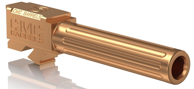 Picture of  Cmc Triggers 75524 Match Precision  Compatible W/ Glock 19 Gen3-4 9Mm Luger 4.01" Bronze Bead Blasted Satin Dlc Stainless Steel Fluted Match Grade Barrel 859464006475