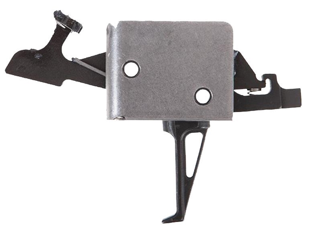Picture of  Cmc Triggers 93504 Drop-In  Two-Stage Flat Trigger W/ 2-4 Lbs Draw Weight & Black/Silver Finish 850544004985