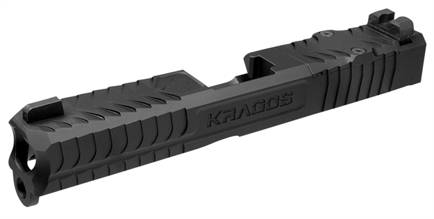 Picture of Cmc Triggers Sld193grmr Kragos  Compatible W/Glock 19 Gen3 Rmr Cut Black Dlc 17-4 Stainless Steel SLD-19-3G-RMR 810943031487