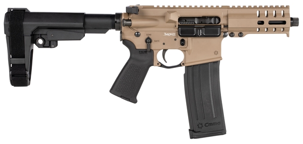 Picture of Cmmg  54A186a-Fde Banshee 300 Mk4 5.7X28mm 5" 20+1 Flat Dark Earth Cerakote Black Magpul Moe Grip  6 Position Ripbrace
