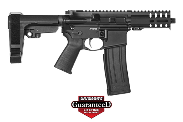 Picture of Cmmg  54A186a-Gb Banshee 300 Mk4 5.7X28mm 5" 20+1 Graphite Black Cerakote Black Magpul Moe Grip  6 Position Ripbrace