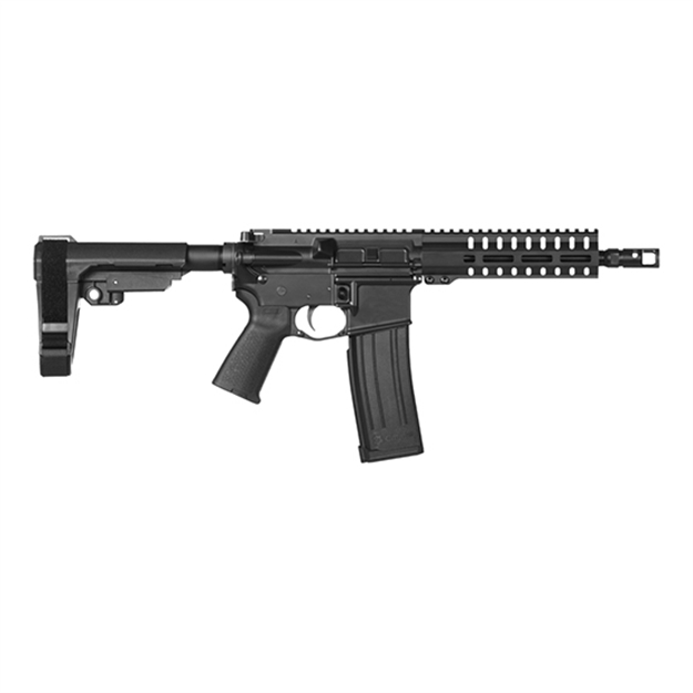 Picture of Cmmg  Banshee 200 Mk4 5.7X28mm 8" 40+1 Black Hard Coat Anodized Black Magpul Moe Grip  6 Position Ripbrace 54A241b