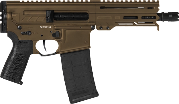 Picture of Cmmg 30A0e33mb Dissent Mk4 300 Blackout 30+1 6.50", Midnight Bronze Cerakote Rec, Oem Grip, Picatinny Buffer Adapter, Zeroed Drop-In Single Stage Trigger 30A0E33-MB 810097508071