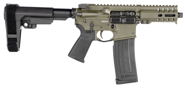 Picture of Cmmg 54A186a-Od Banshee 300 Mk4 5.7X28mm 5" 20+1 OD Green Cerakote Black Magpul Moe Grip Cmmg 6 Position Ripbrace
