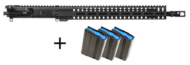 Picture of Cmmg 60F10e9 Resolute 300 Mk4 Upper Group 6Mm Arc 16.10" Black Nitride 416R Stainless Steel With 3 10Rd Magazines