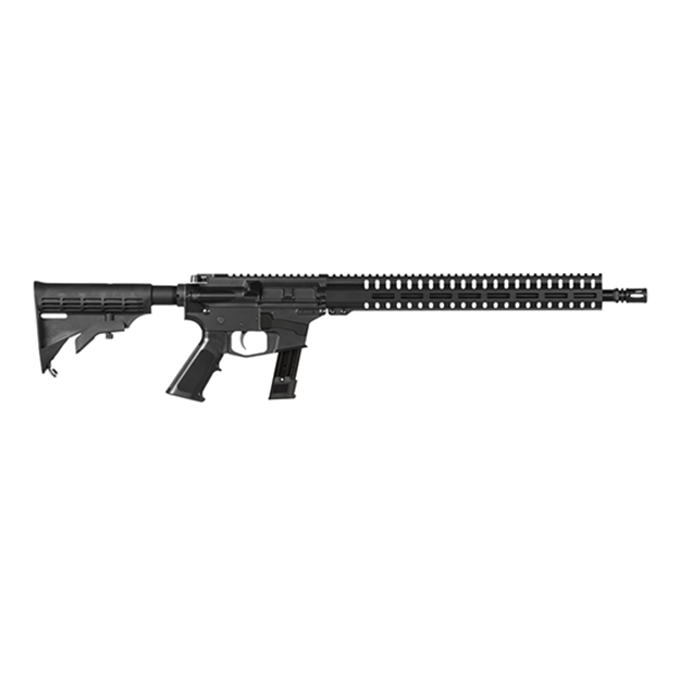 Picture of Cmmg 92Ae624 Mk17 Resolute 100 9Mm Luger 16.10" 21+1 Black Hard Coat Anodized Receiver 6 Position M4 Stock Black A2 Grip