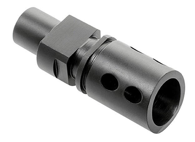 Picture of  Cmmg 57Da5be Flash Hider  Black Steel With M12x1 LH Threads For 5.7X28mm FN Ps90 815835017105