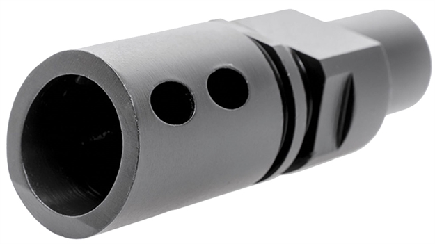 Picture of  Cmmg 57Da5be Flash Hider  Black Steel With M12x1 LH Threads For 5.7X28mm FN Ps90