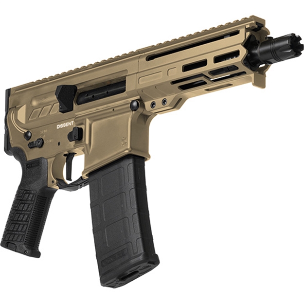 Picture of Cmmg 30A0e33ct Dissent Mk4 300 Blackout 30+1 6.50", Coyote Tan Cerakote Rec, Oem Grip, Picatinny Buffer Adapter, Zeroed Drop-In Single Stage Trigger 30A0E33-CT