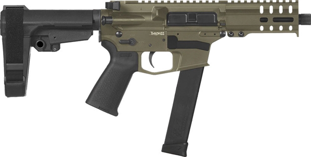 Picture of Cmmg Mkg Banshee 300 Pistol 45A691c-Od, 45 Acp, 5", Cmmg Ripbrace, OD Green Finish, 26 Rds