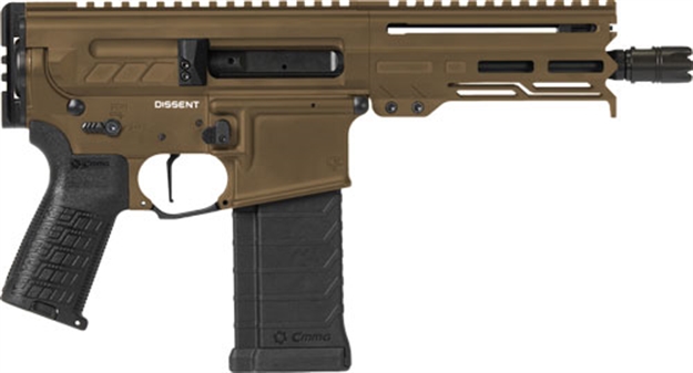 Picture of Cmmg Pistol Dissent Mk4 5.7X28 MM 6.5" 32Rd Midnight Bronze 54AA847-MB