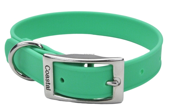 Picture of Coastal Waterproof Dog Collar 3/4"X17" Green