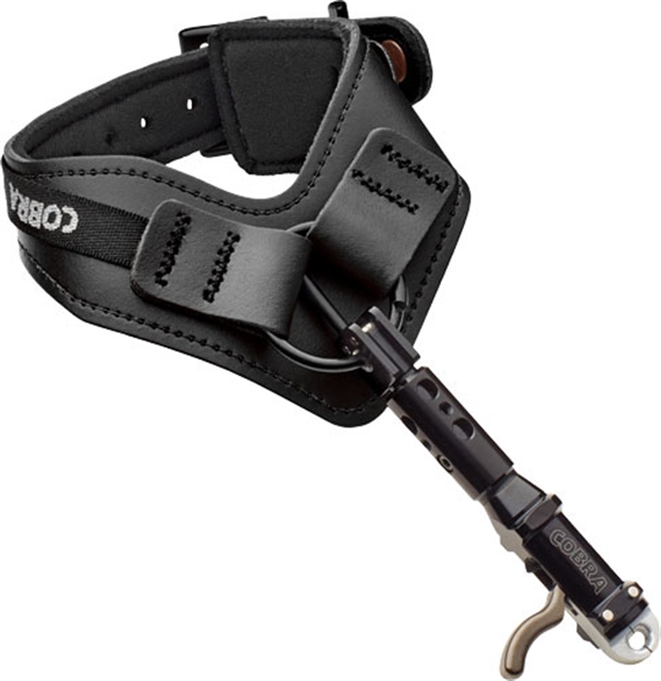 Picture of Cobra Archery Archery Release Premier Dual Jaw Triple Conn Blk Leath