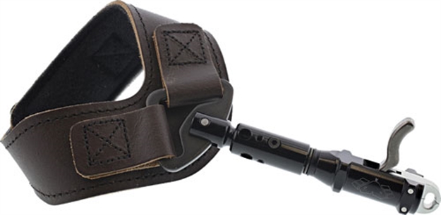 Picture of Cobra Archery Archery Release Trophy D-Back Dual Jaw Brown Leather