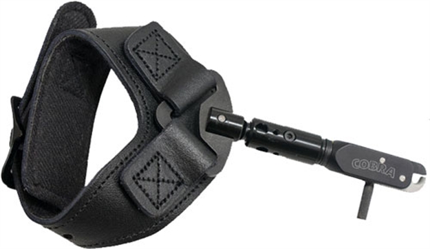 Picture of Cobra Archery Archery Release Trophy D-Back Single Jaw Blk Leather