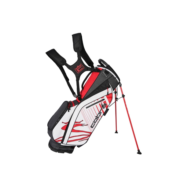 Picture of Cobra Golf 2020 Ultralight Stand Bag Black-High Risk Red-Wht