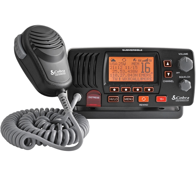 Picture of Cobra Marine Mrf57b Whf Radio Blk
