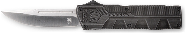 Picture of  Cobratec Knives Swctlwdns Lightweight  3.25" Otf Drop Point Plain D2 Steel Blade/Stonewashed Aluminum Handle Includes Pocket Clip