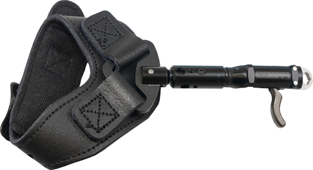 Picture of Cobra Enterprises Archery Release Trophy D-Back Dual Jaw Black Leather