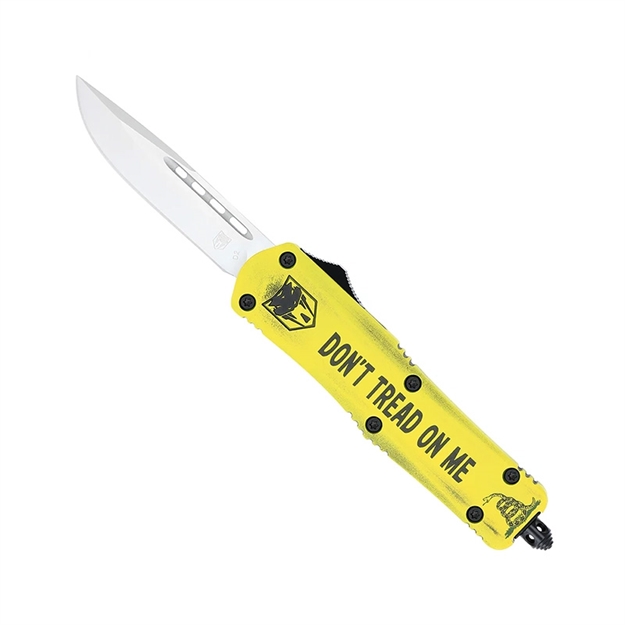 Picture of Cobratec Knives Medium Fs3 Otf Don't Tread ON ME 3" Drop Point MDTOMFS3DNS