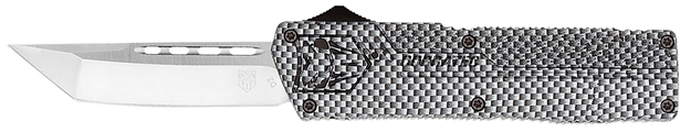 Picture of  Cobratec Knives Cfctlwtns Lightweight  3.25" Otf Tanto Plain D2 Steel Blade/Carbon Fiber Aluminum Handle Includes Pocket Clip 099654026153